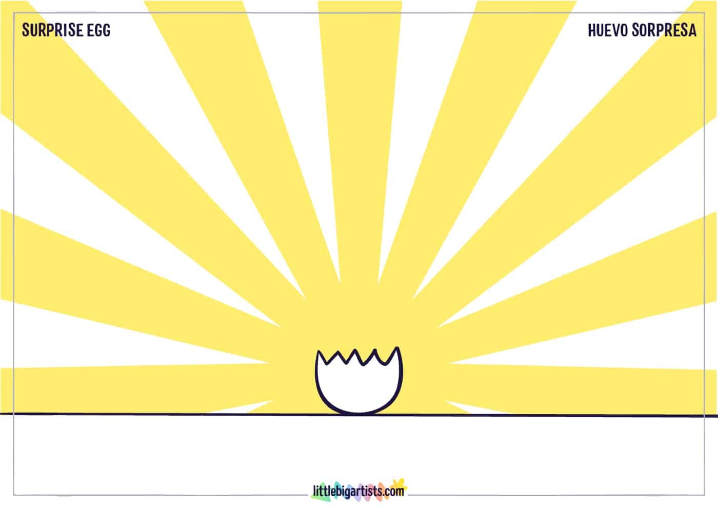 Surprise Egg Printable Drawing Activity- Little Big Artists