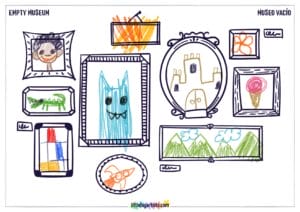 Empty Museum Creative Worksheet - LittleBigArtists