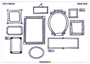 Empty Museum Creative Worksheet - LittleBigArtists