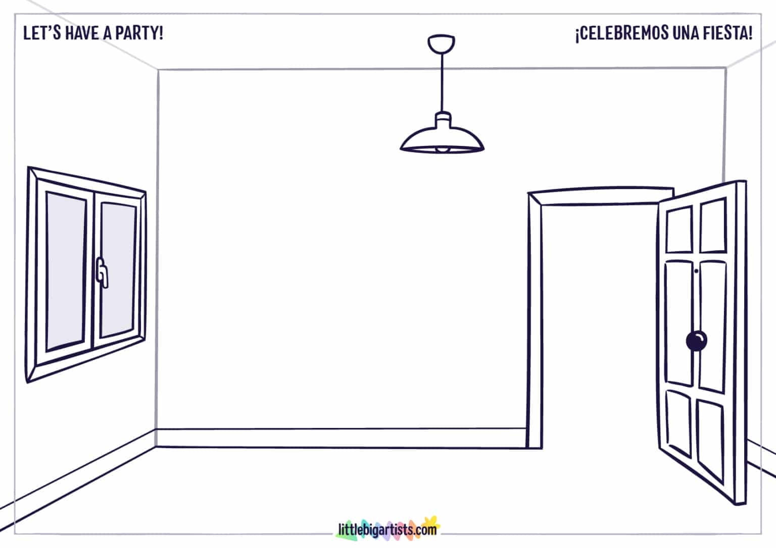 Let s have a party creativity worksheet little big artists
