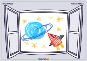Open Window Creative Worksheet - LittleBigArtists