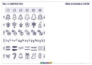 Roll A Christmas Tree Creativity Worksheet - LittleBigArtists