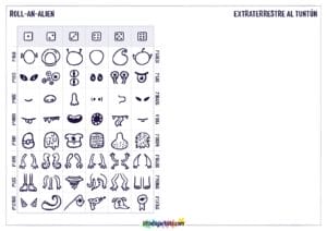 Roll An Alien Creativity Worksheet - LittleBigArtists