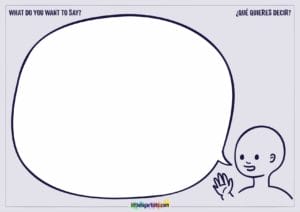 What Do You Want To Say Creative Worksheet - LittleBigArtists