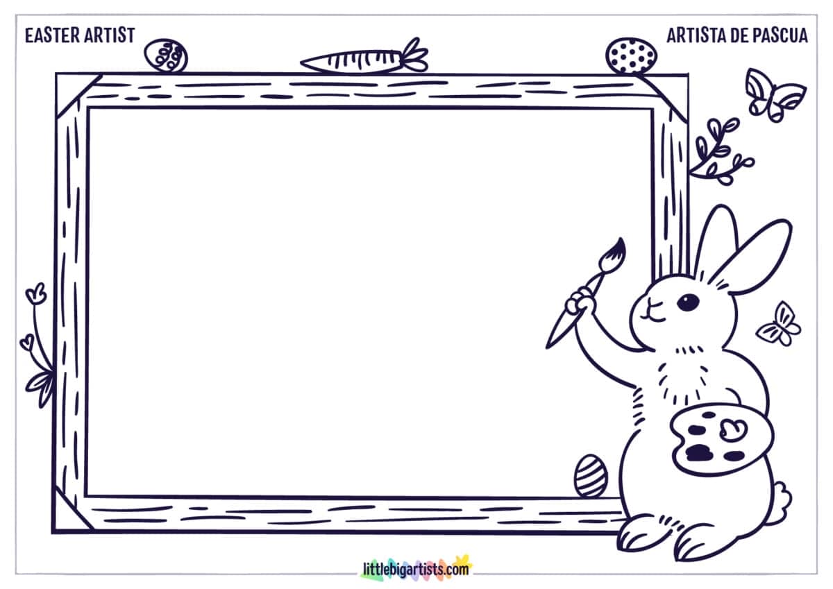 Easter Artist Creative Worksheet - LittleBigArtists