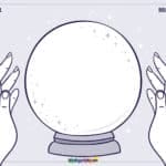 Crystal Ball Creative Worksheet - LittleBigArtists
